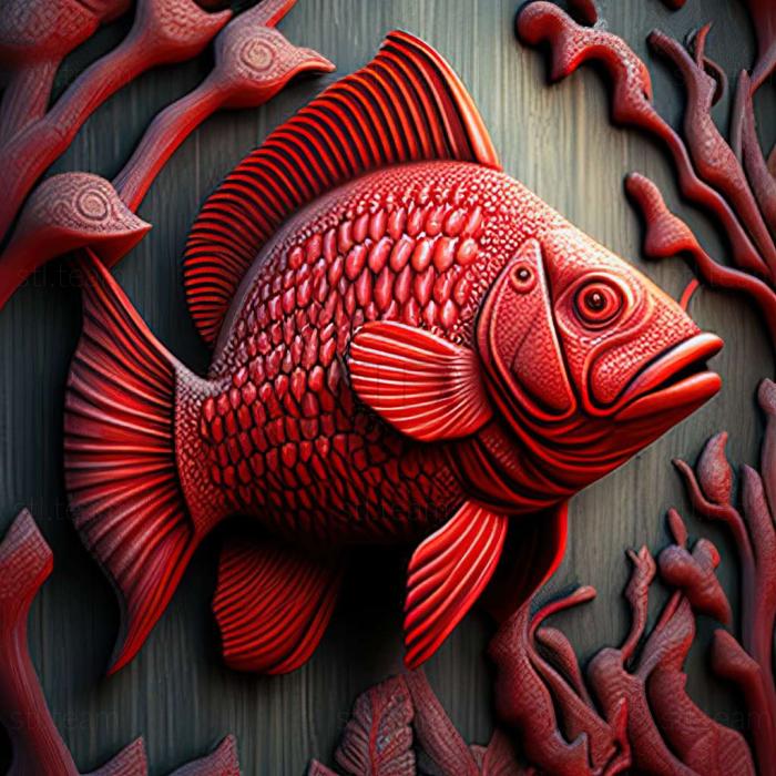Червона риба паку